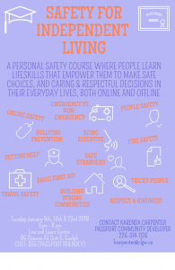 Safety For Independent Living Course @ Live & Learn Centre