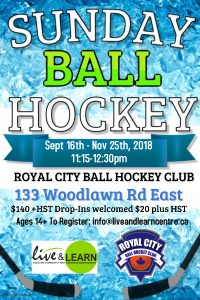 Live & Learn Ball Hockey Club @ Royal City Ball Hockey Club