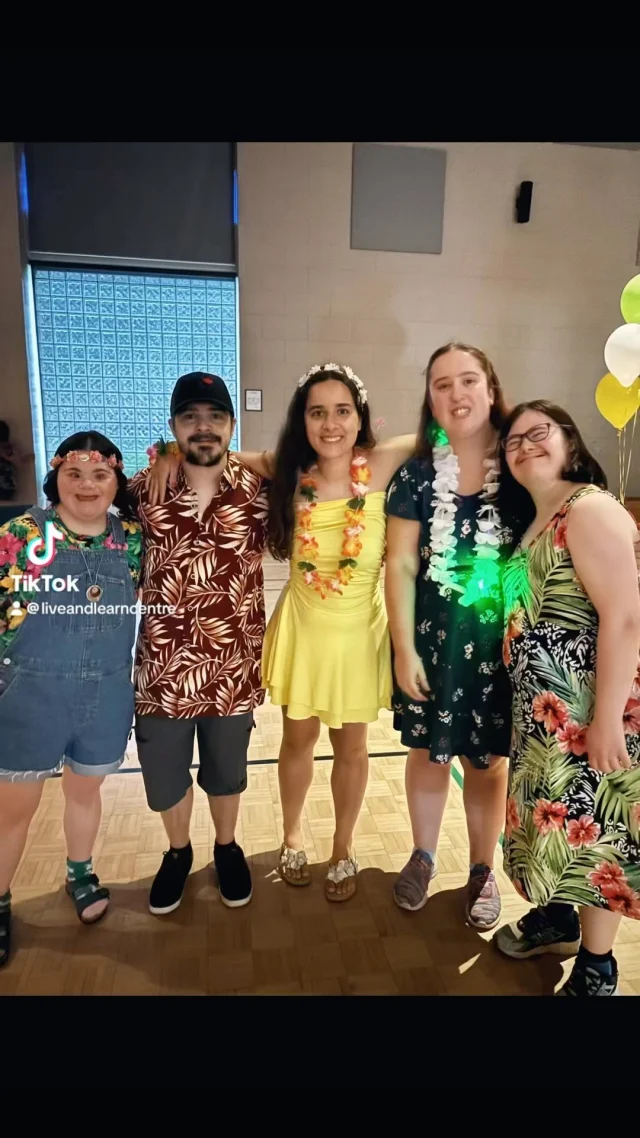 Saturday we enjoyed a  Hawaiian Dance Party !! What a blast!! #seethepersonnotthedisability #inclusion #danceparty #hawaiiandance #🌺🌺🌺